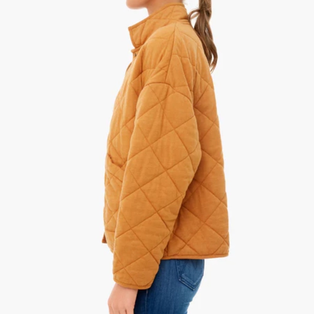 Z Supply Maya Camel Quilted Women's Jacket XS - Picture 6 of 8